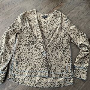 Rag & Bone 100% Silk Animal Print Shirt Size XS LIKE NEW